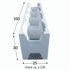 STIROPOR BLOK ZA BAZENE NERO 1000 X 300 X 250
